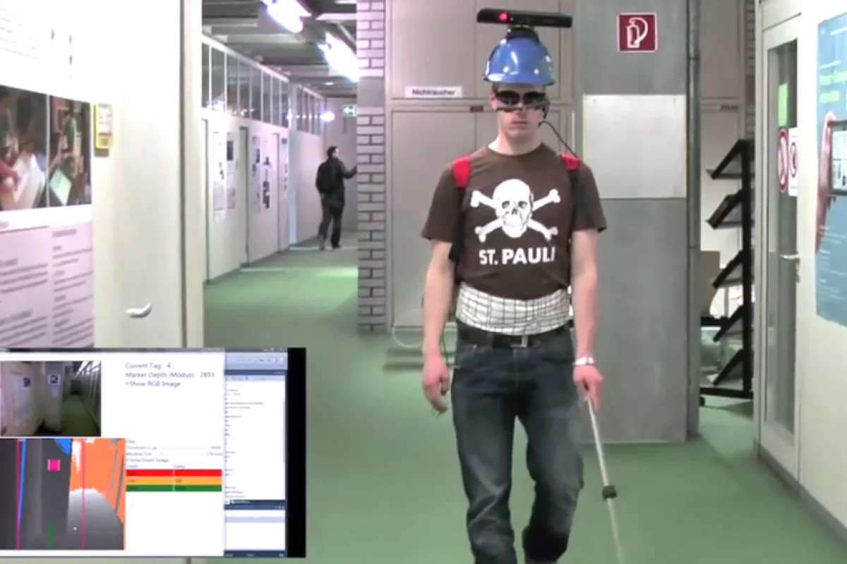 The NAVI project system helps the visually impaired "see" obstacles