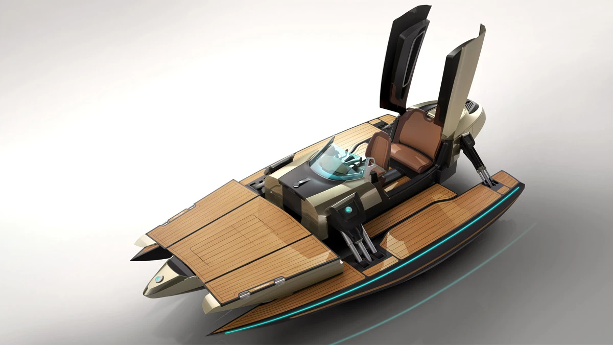 Anchor the Kormaran and transform it into a floating deck