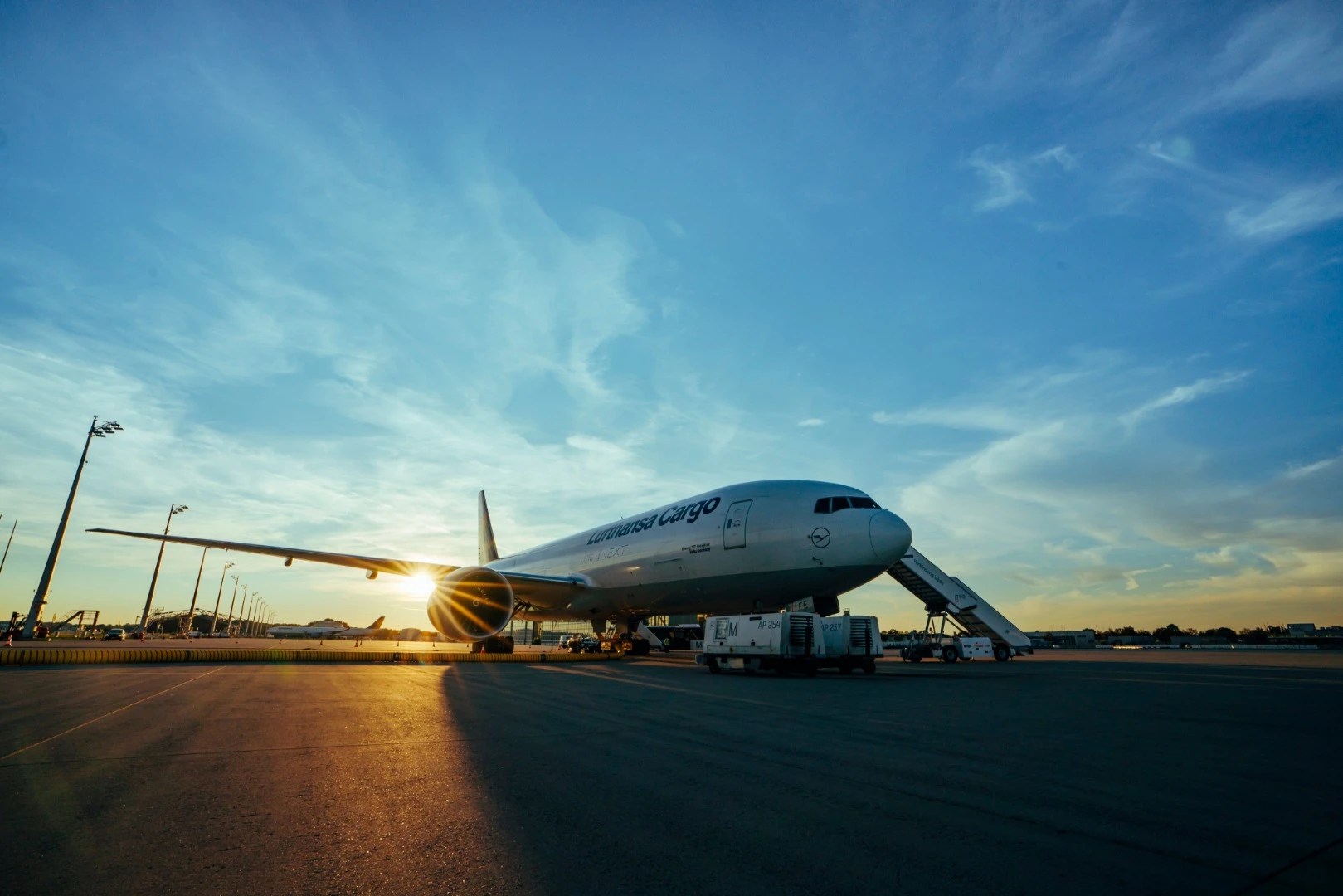 The Lufthansa plane made for a rather unique debut venue
