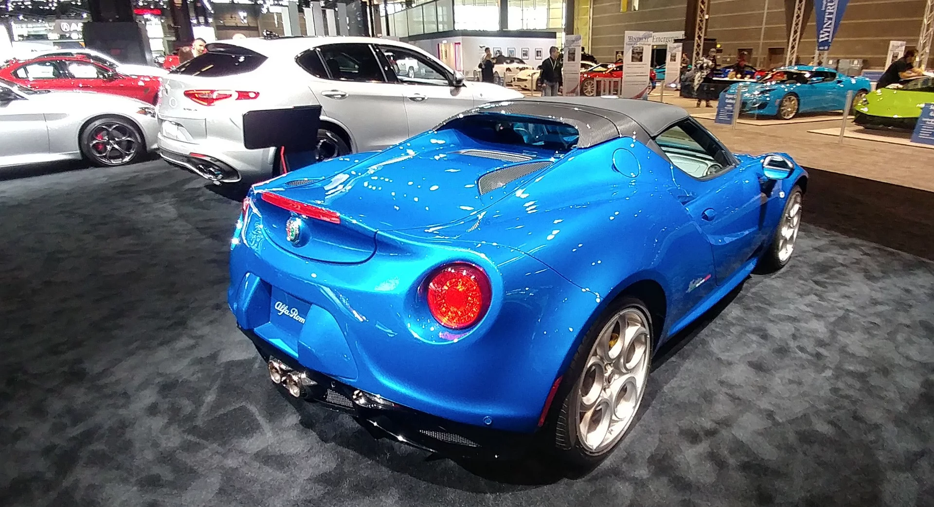 The 2020 Alfa Romeo 4C Spider Italia features the 1,750cc (1.7-liter) turbocharged engine, which is made to output maximum power at the lightest weight