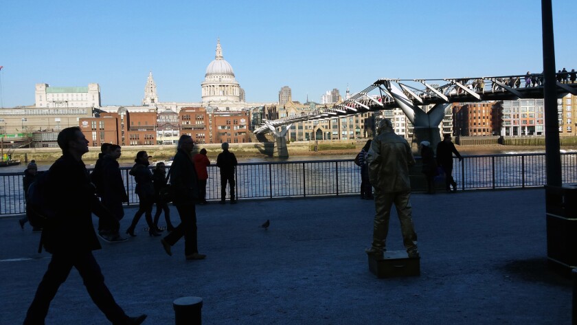 The Millennium Bridge used to require less energy to cross (Photo: Emily Caldwell, courtesy of The Ohio State University)