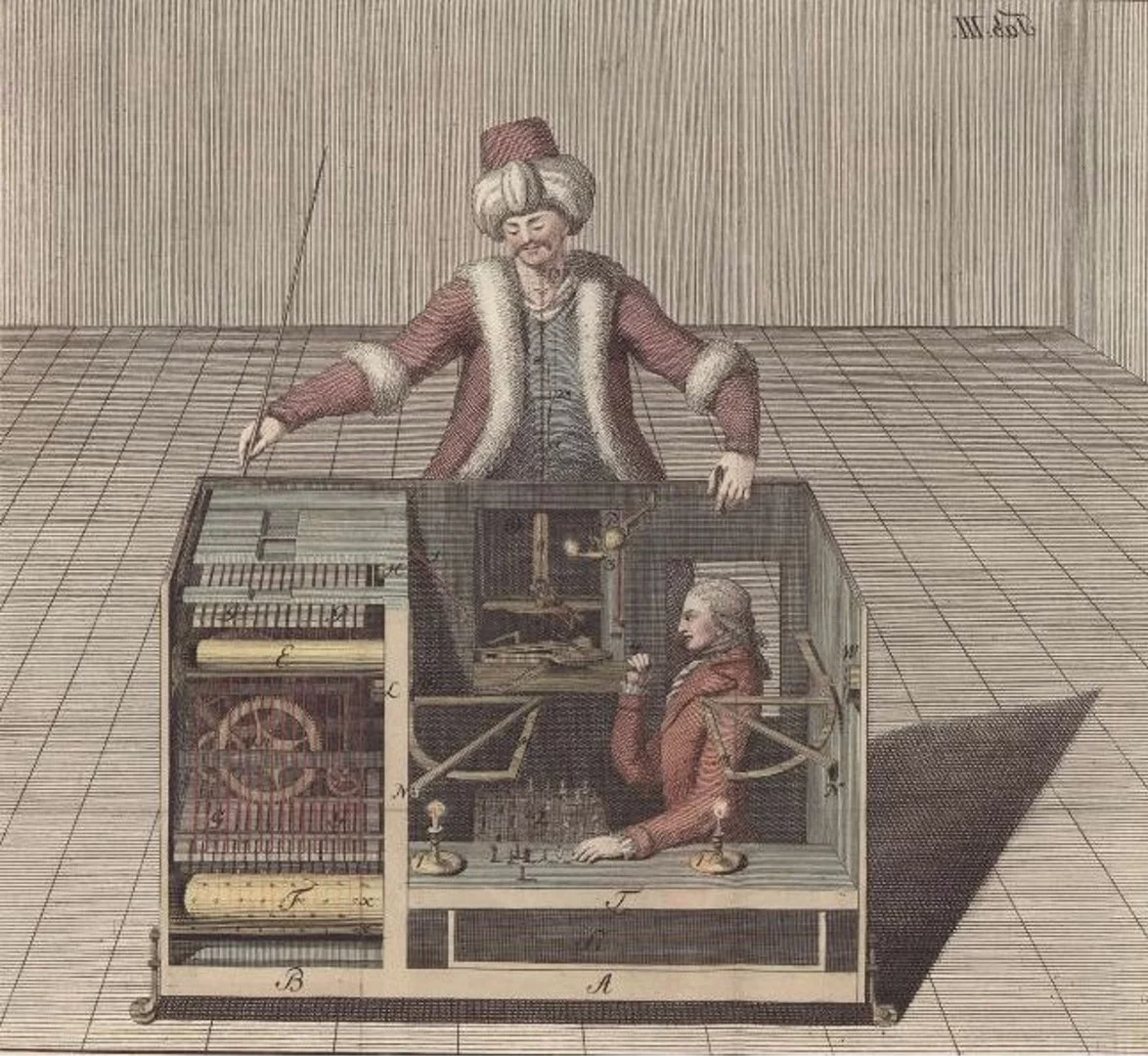 The Turk was the first chess "machine"