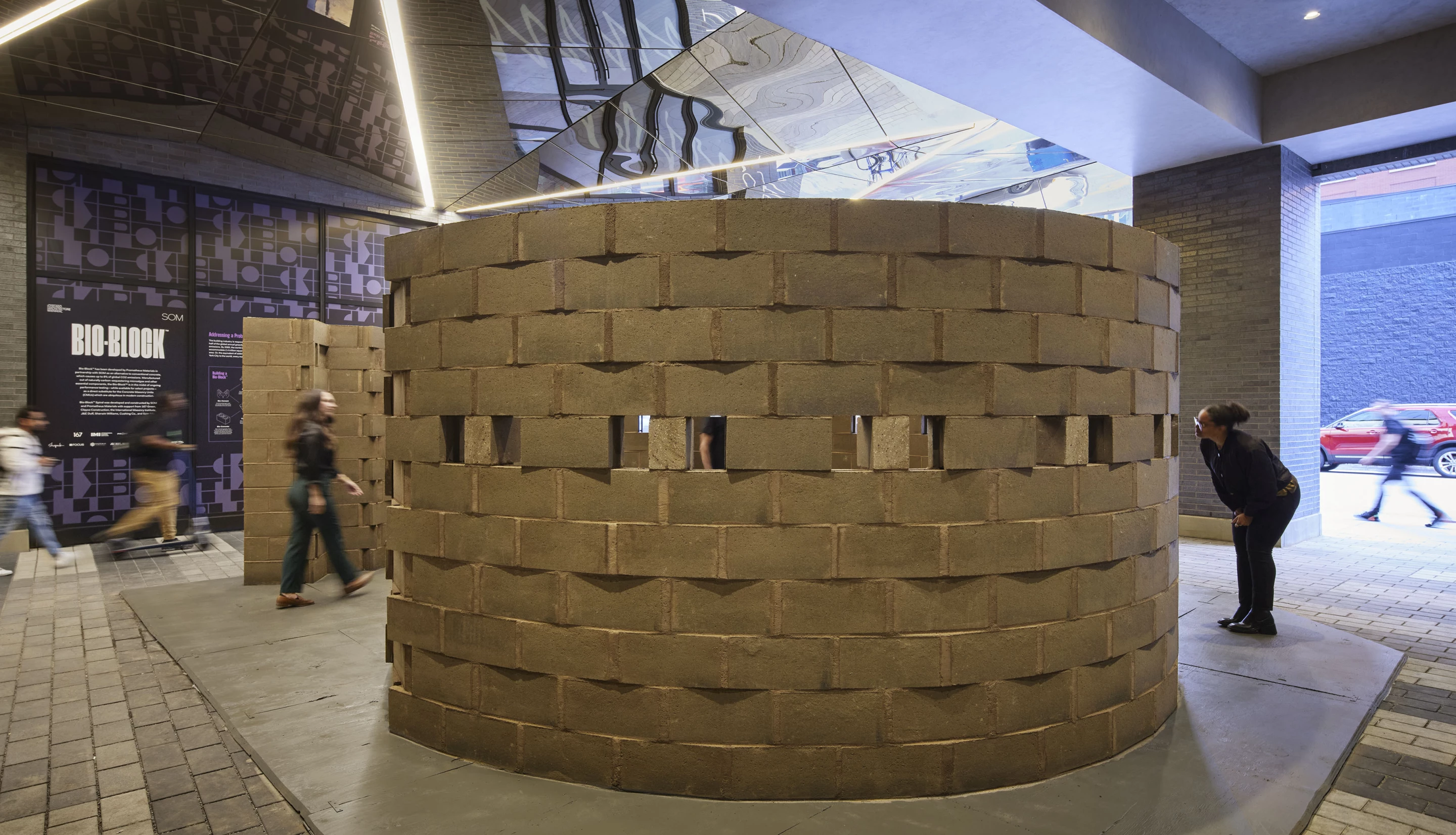 The Spiral is currently installed at the 2023 Chicago Architecture Biennial
