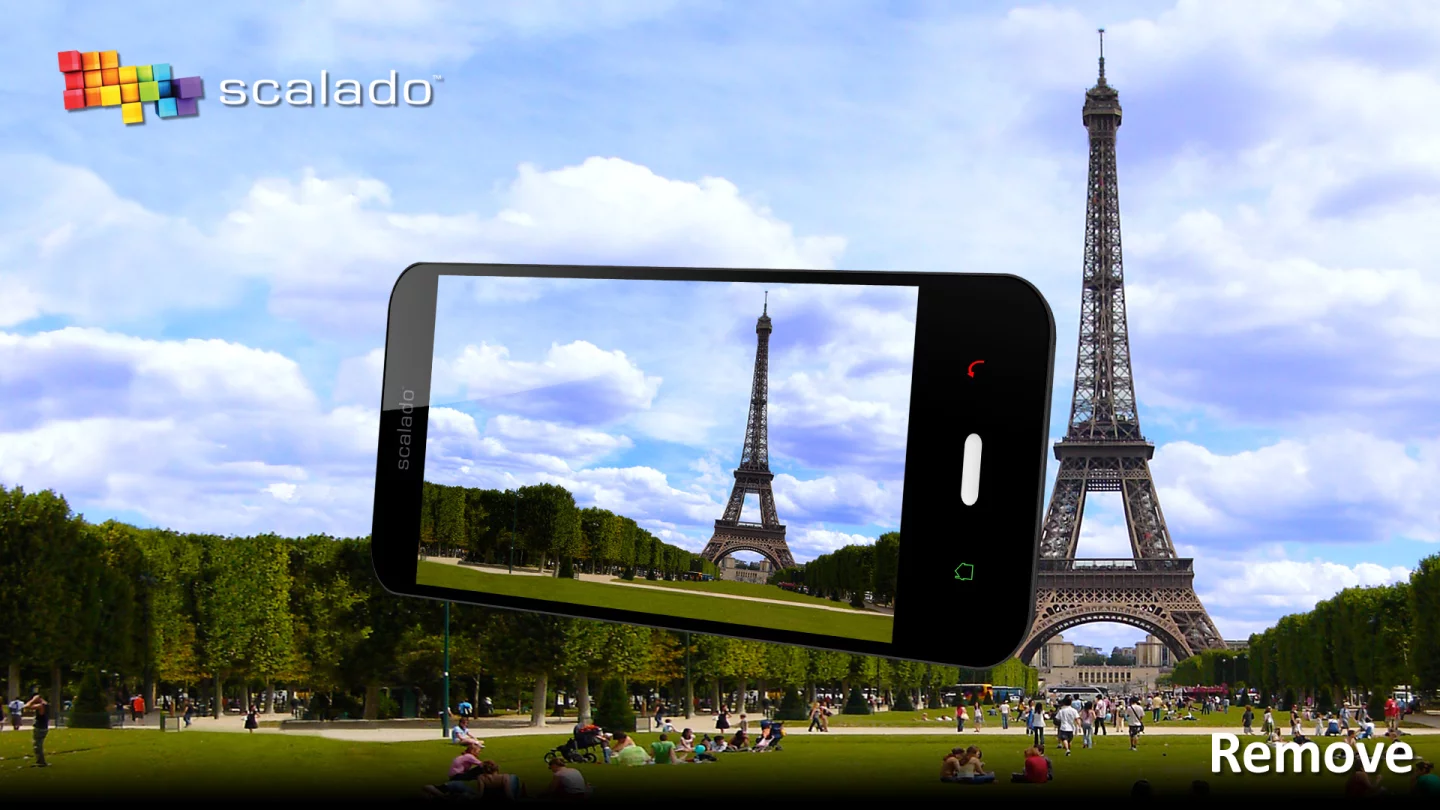 The Remove app is designed to remove bystanders from photos taken by mobile devices