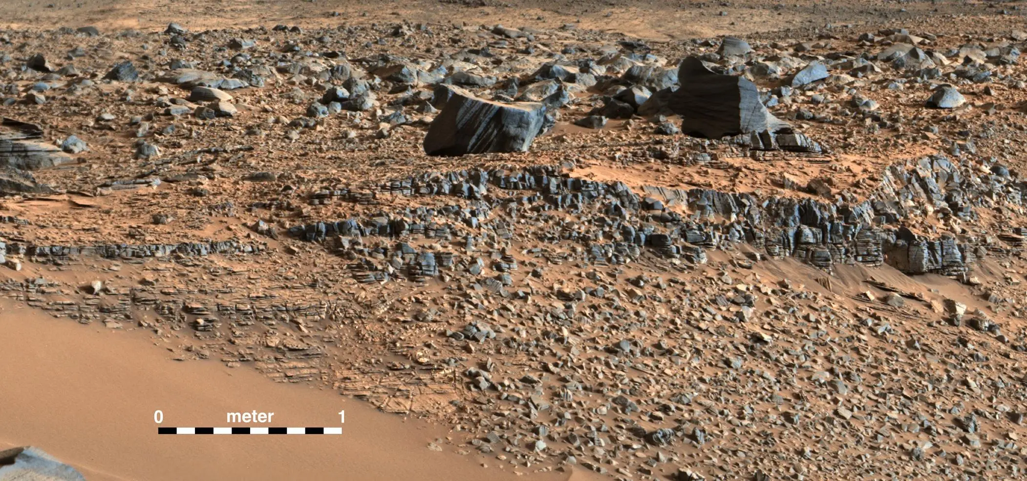 Pahrump Hills region on Mars (Image: NASA/JPL-Caltech/MSSS)