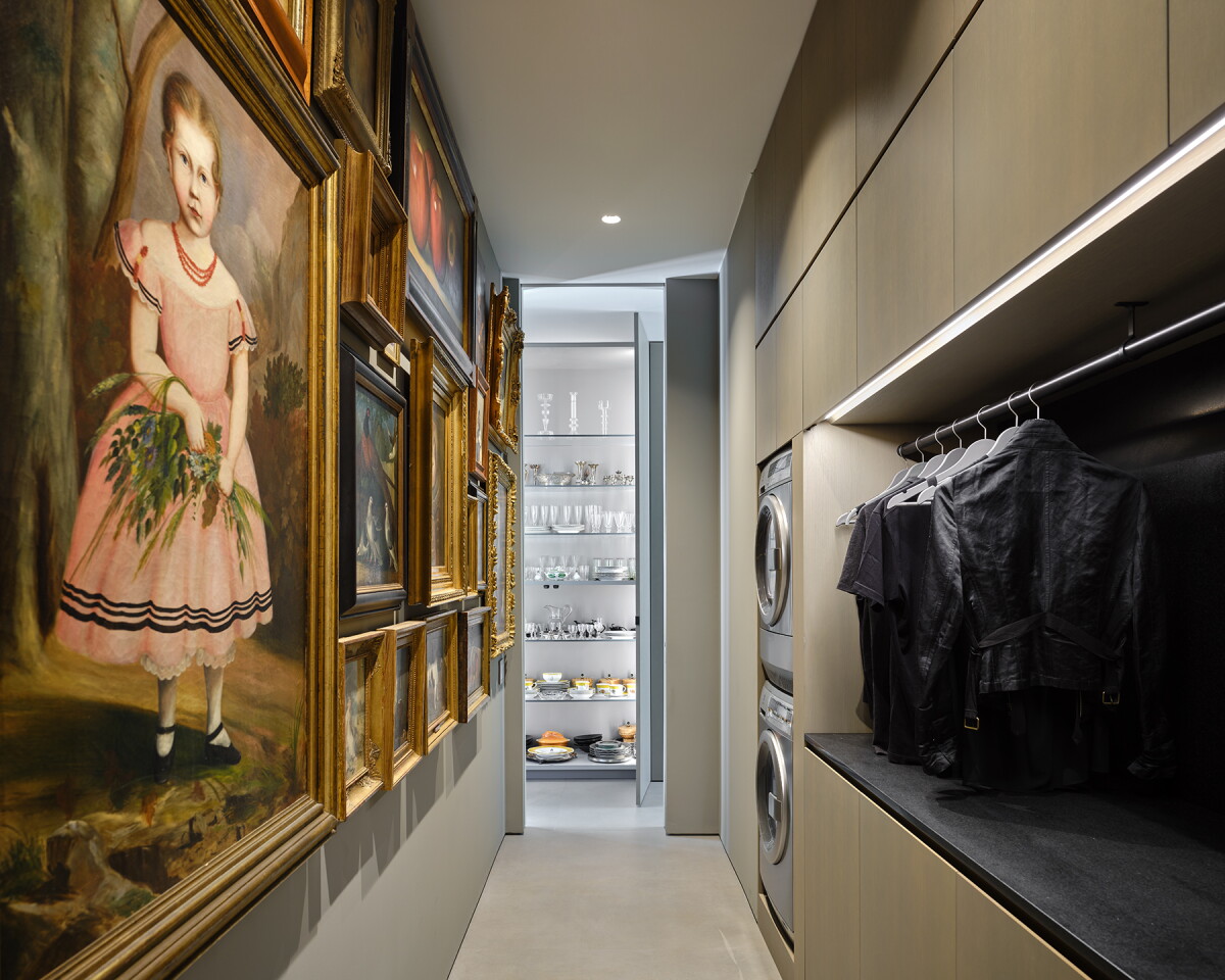 The owner's vast art collection is a key focus of the project, and Casa Annunziata has several storage areas and areas to display it.
