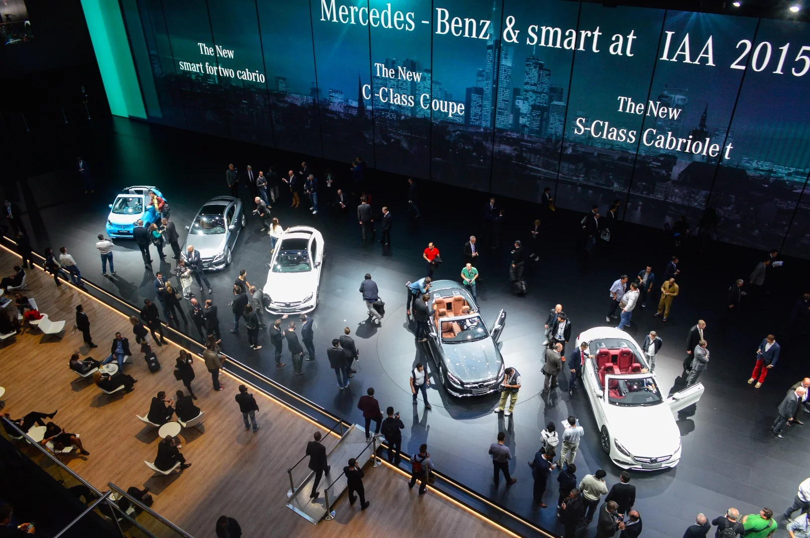 Mercedes' stage was filled with world premieres