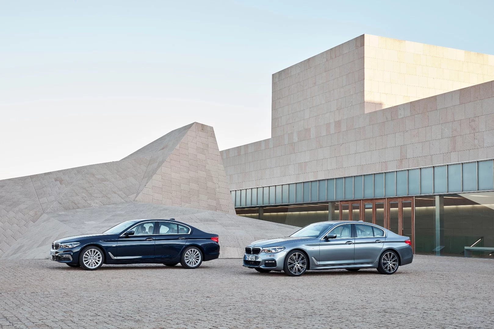 Two new BMW 5 Series models side-by-side