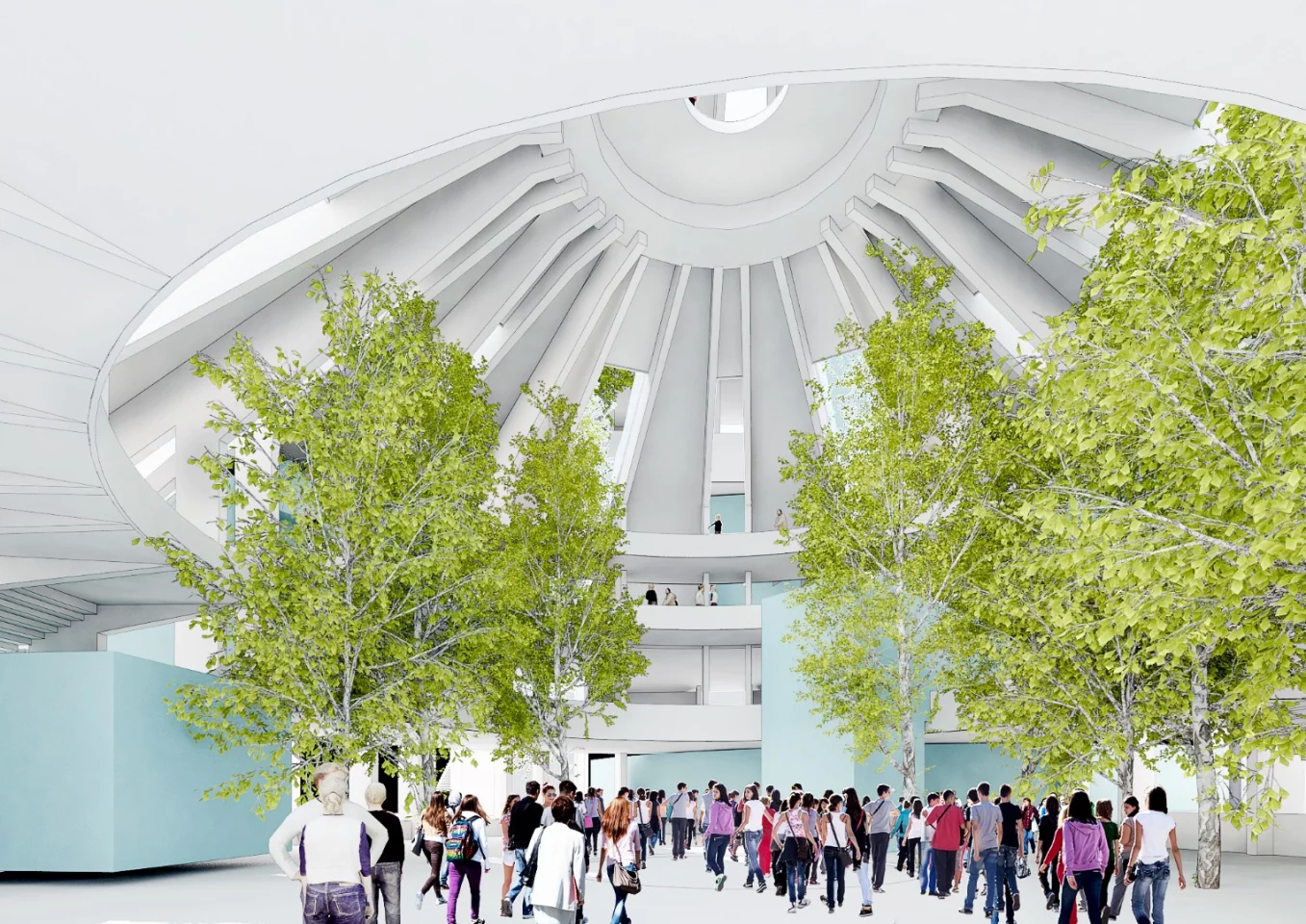MVRDV will also add greenery and pop-up pavilions inside