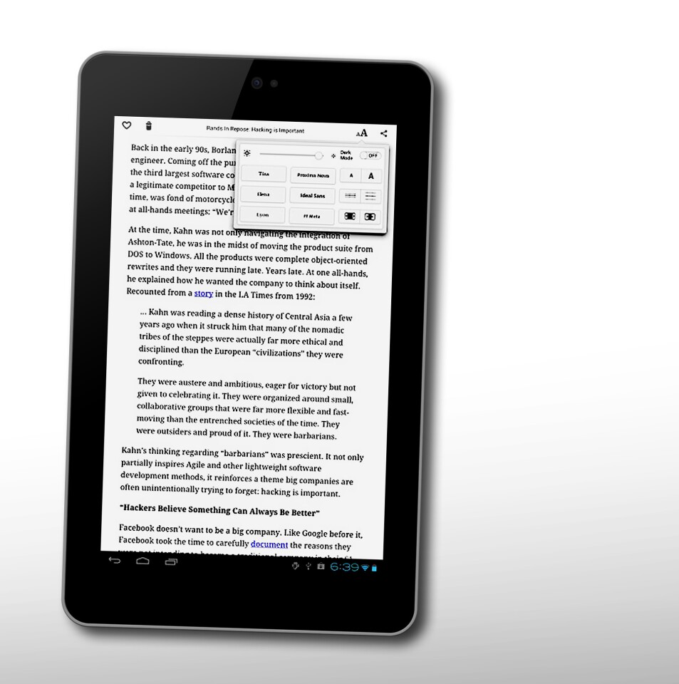 Instapaper, Pocket, and Readability all give you clutter-free views of news articles