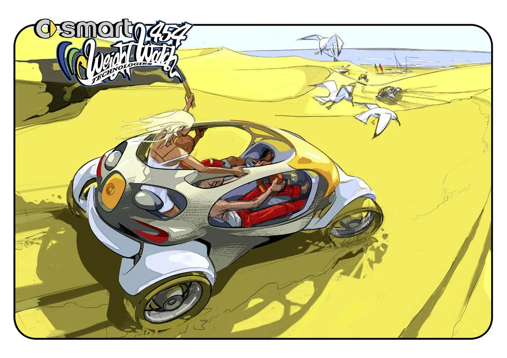 Artists impression of a BioFibre vehicle