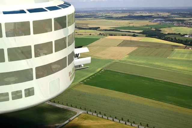 One of the Skylifter luxury cruising pods