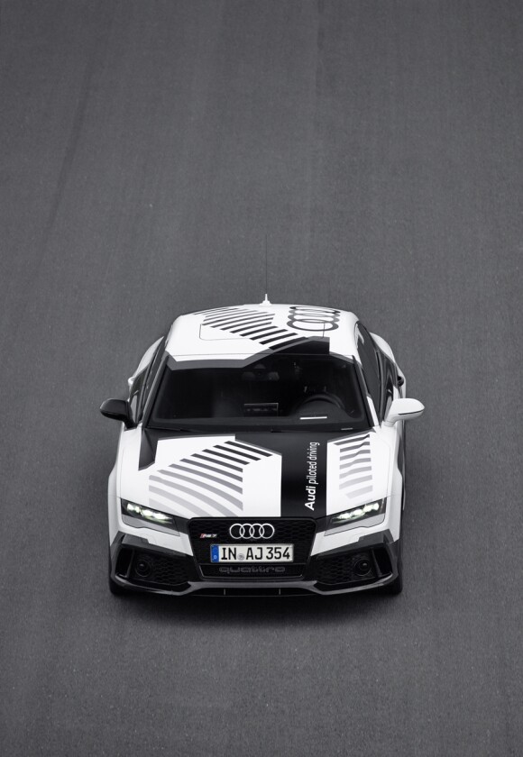 The Audi RS7 will use "specially corrected GPS signals for orientation on the track" that are accurate to within 1 cm (0.4-in)