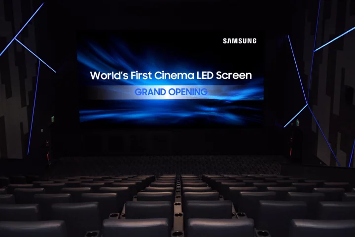 The first commercial installation of Samsung's 34 ft Cinema LED Screen
