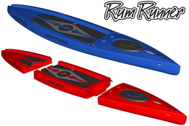 The Rum Runner, assembled and taken apart