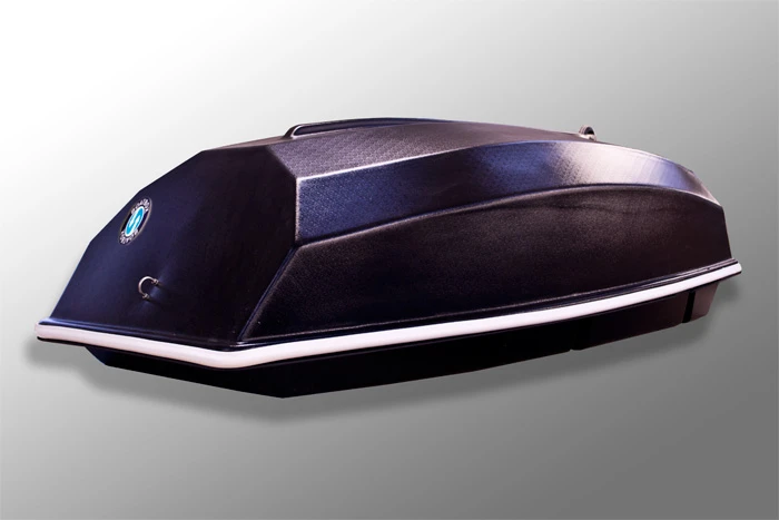 Both models of the Boatbox can be locked closed when in roof box mode