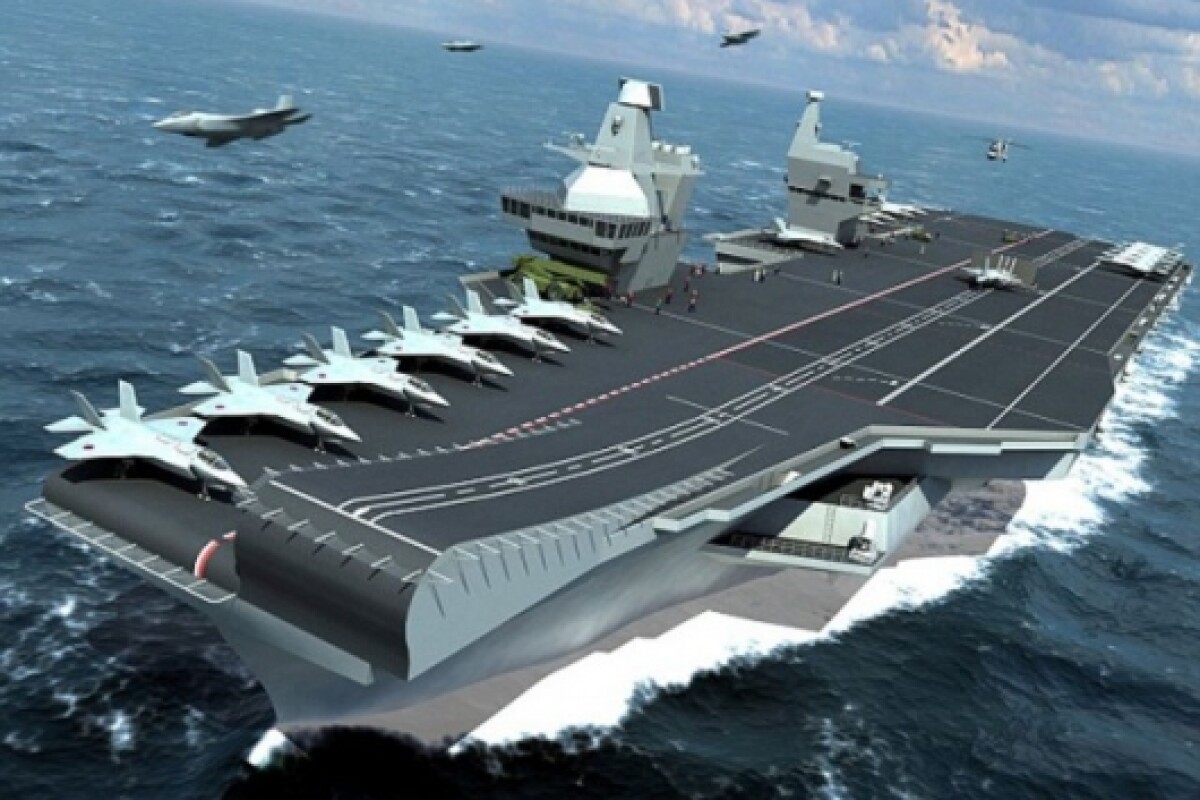 New British aircraft carriers will be second largest afloat