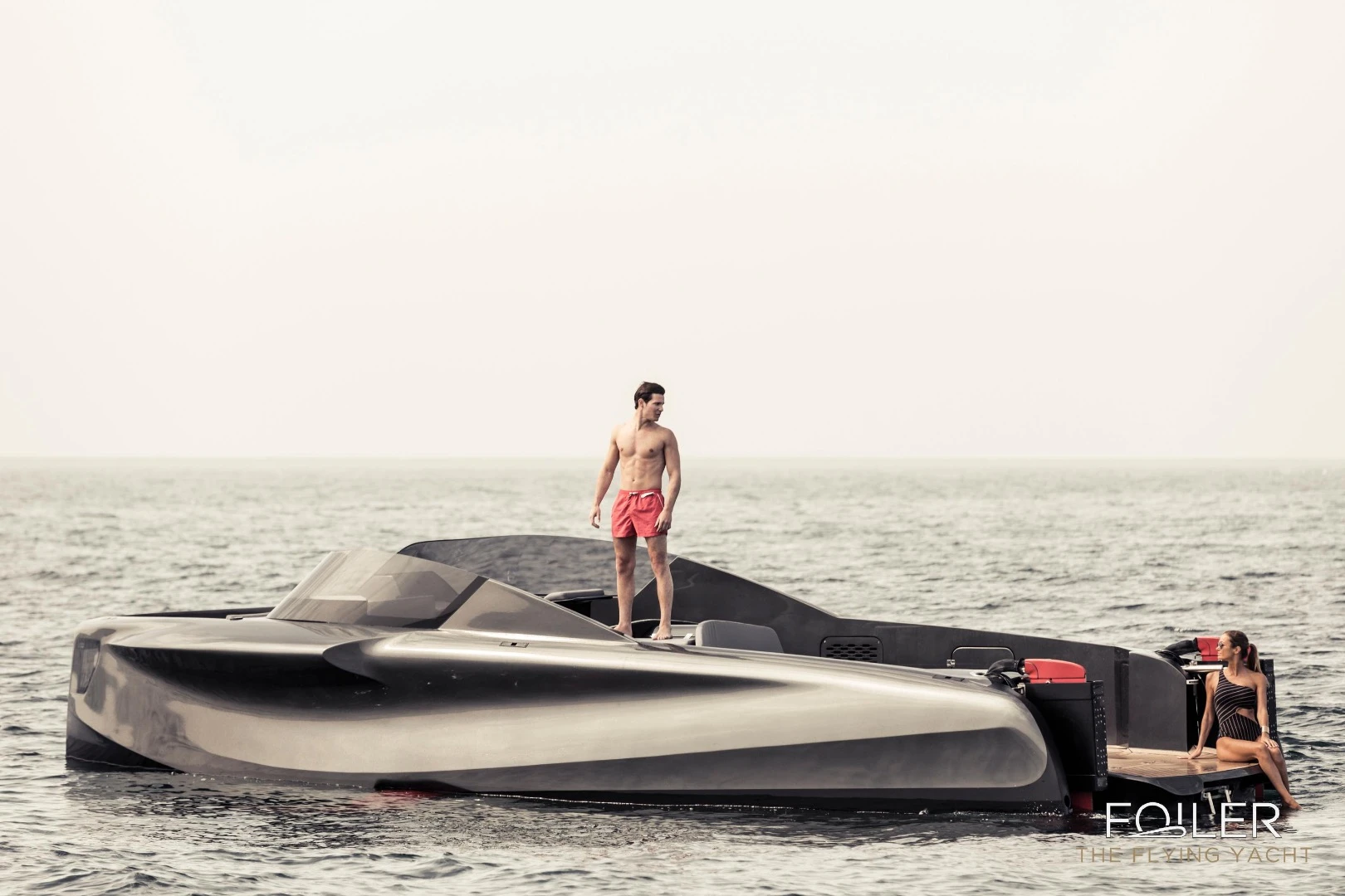 The Foiler has a hybrid diesel electric propulsion system