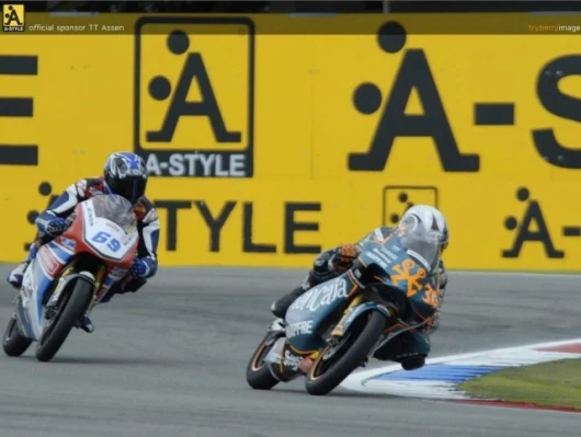 125 racing at the A-style Dutch TT at Assen in Holland