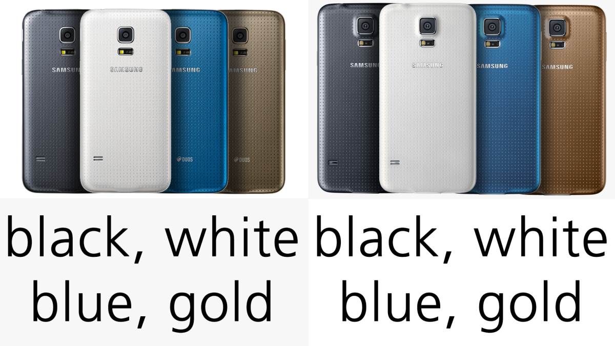 Both handsets come in a choice of four colors