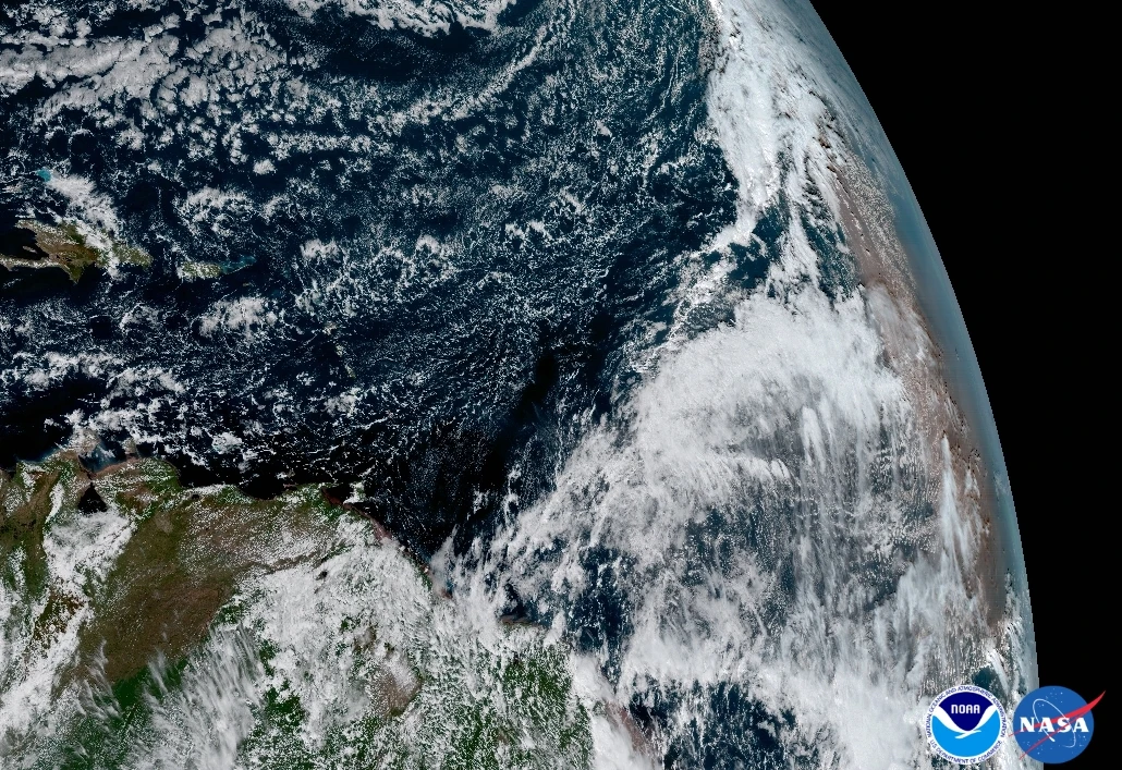 The coast of Africa as captured by GOES-16 on Jan. 15. 2017