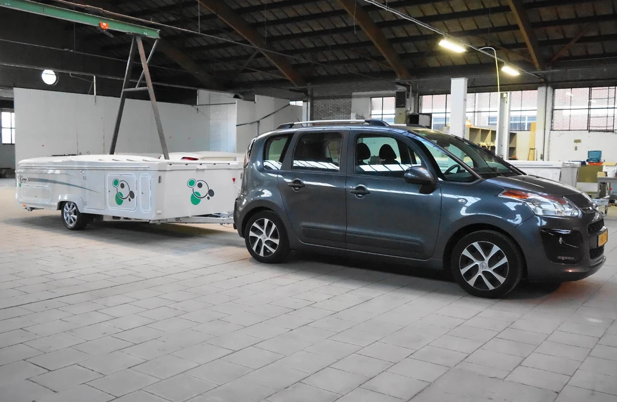 The lightweight construction of the iCamp means it can be towed by smaller vehicles, as well as larger trucks and SUVs