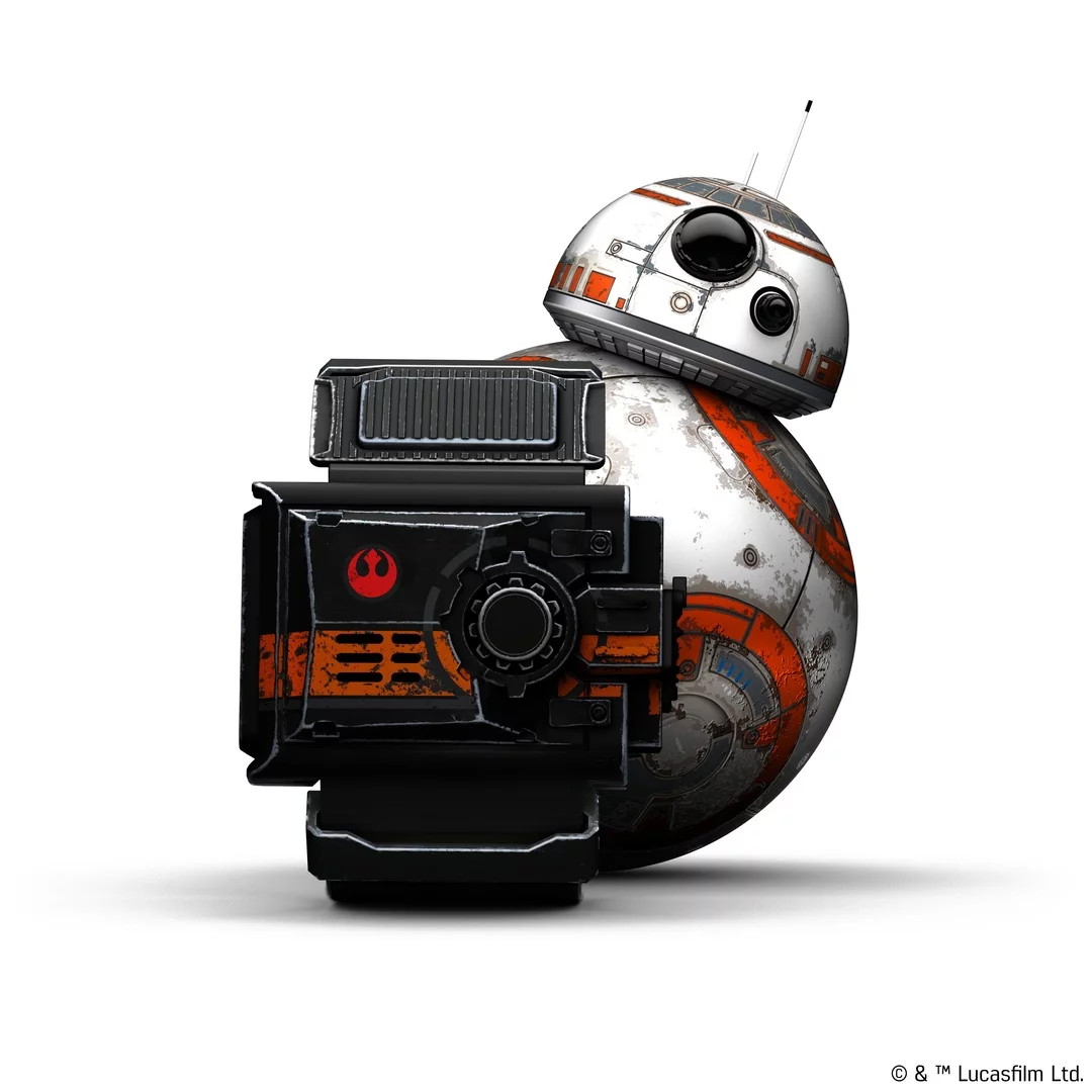The new edition BB-8 has a new Battle-Worn paint job, and the Force Band itself looks equally scuffed