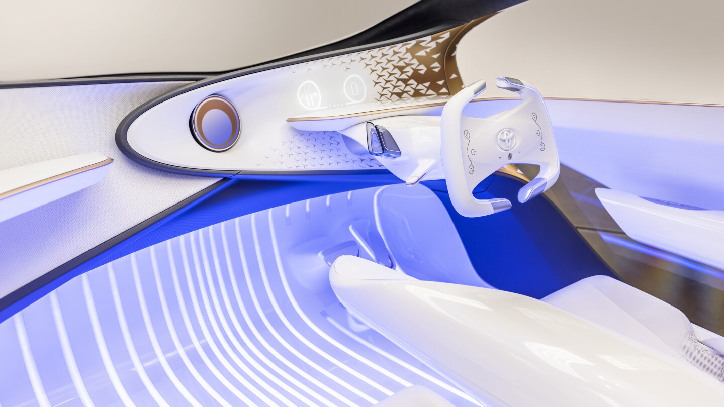 Interior of Toyota's original Concept-i vehicle