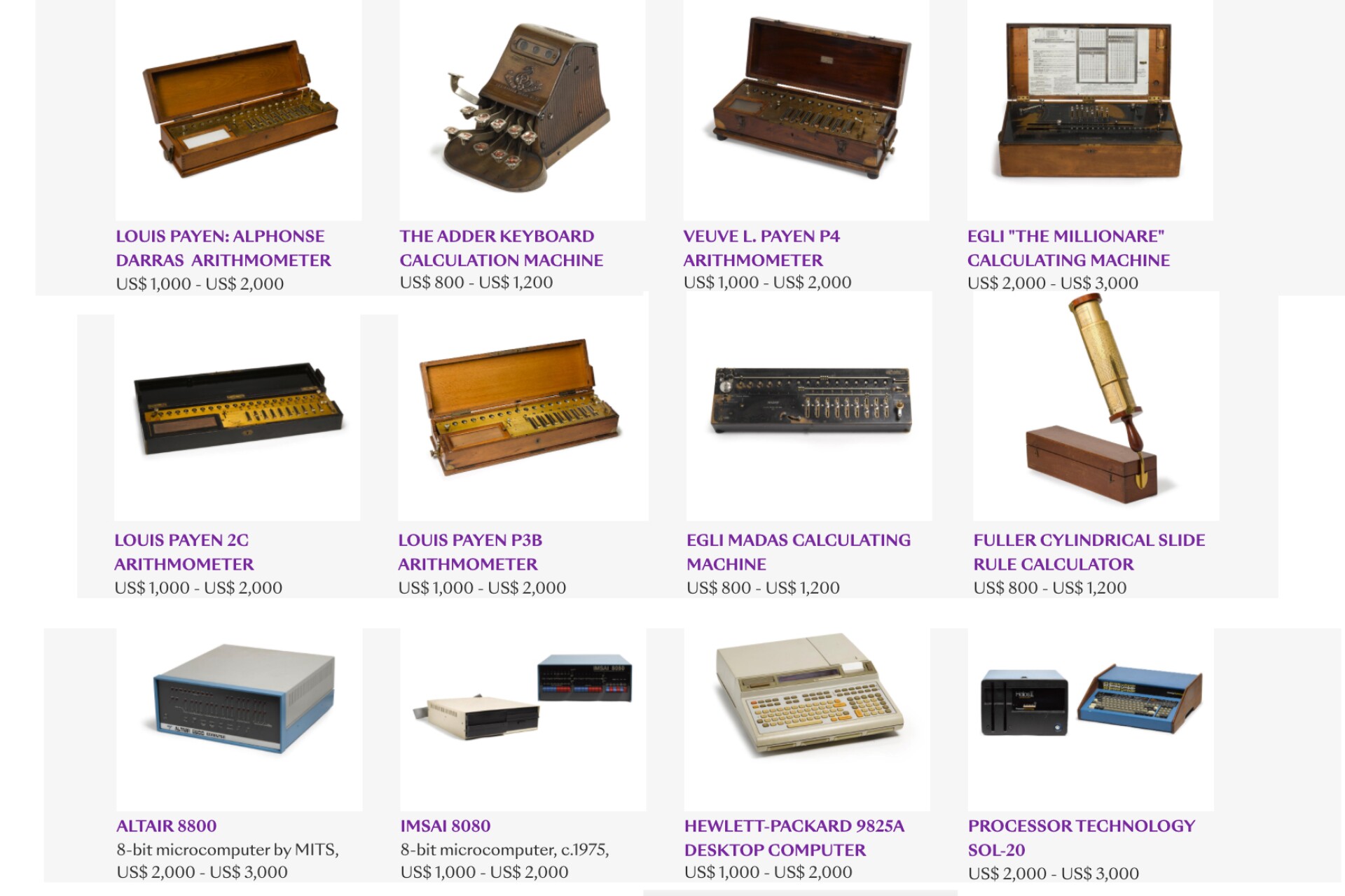 First handheld calculator headlines auction of mathematical treasures