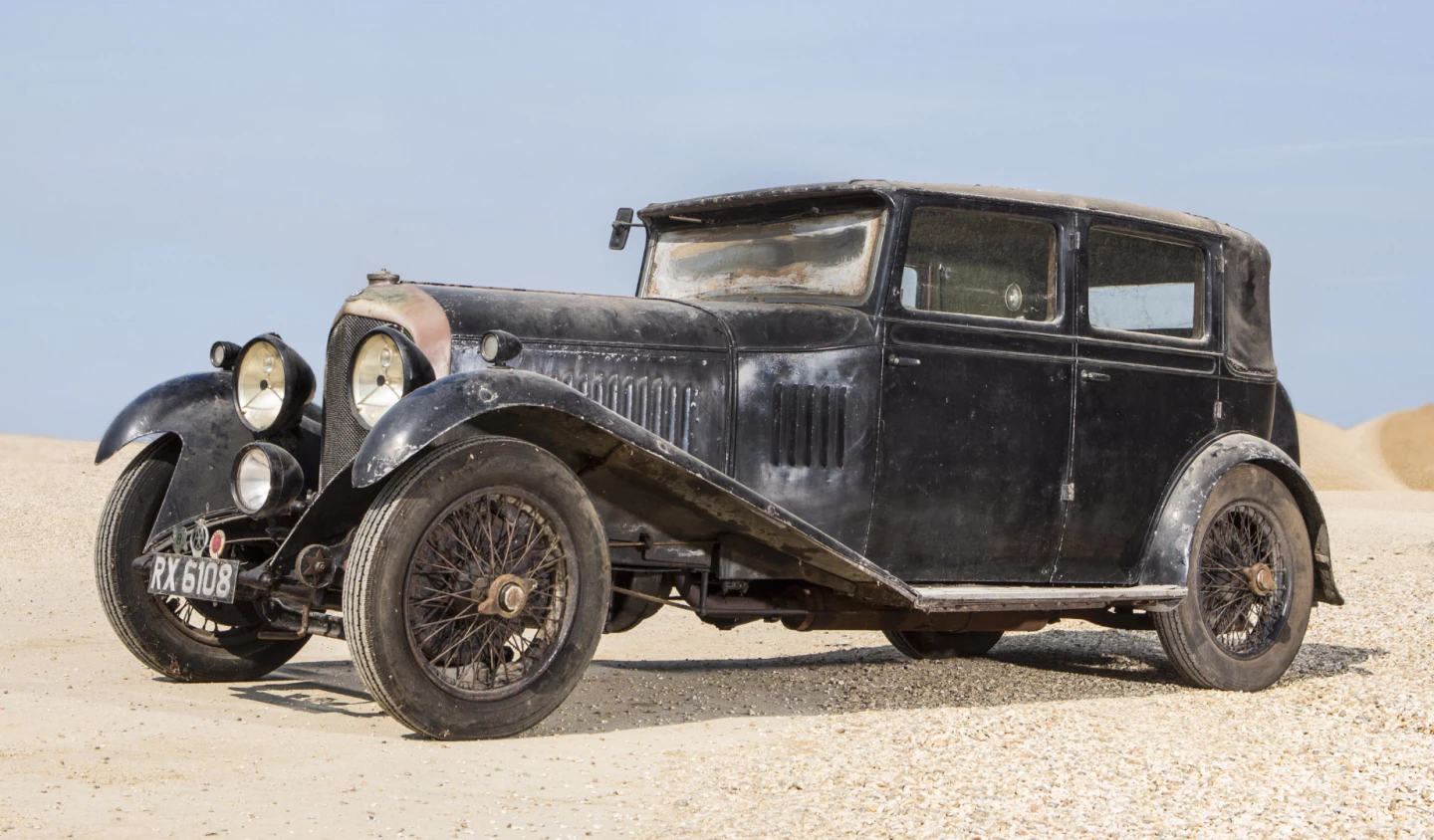 This 1929 Bentley 4½-litre Sports Saloon (Lot 171) with coachwork by H J Mulliner sold for GBP£695,900 ($1,062,691) at Bonhams' Beaulieu Sale on September 5.