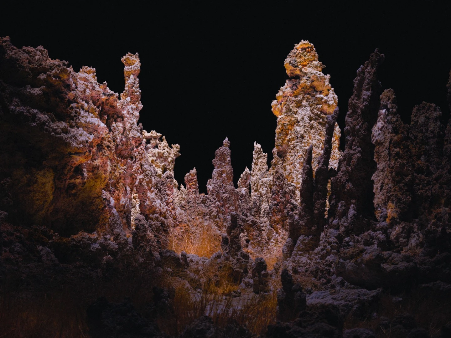These Lux Noctis images were the first of Wu's experiments using drone light to photograph landscapes at night