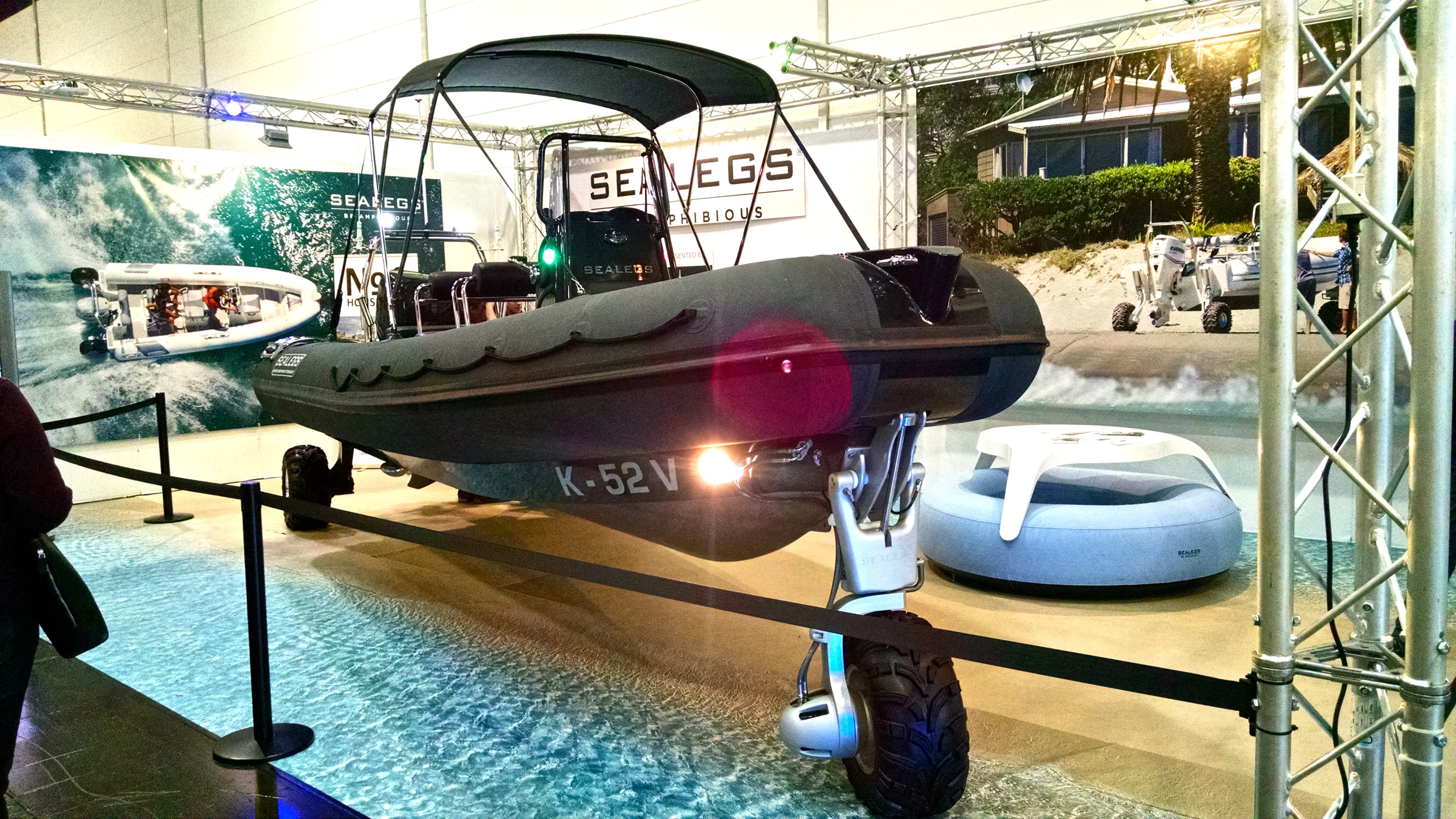 Sealegs shows an amphibious RIB at Boot Düsseldorf 2015 (Photo: C.C. Weiss/Gizmag)