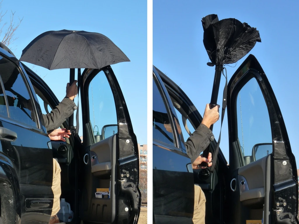 The RainBender being used in a car