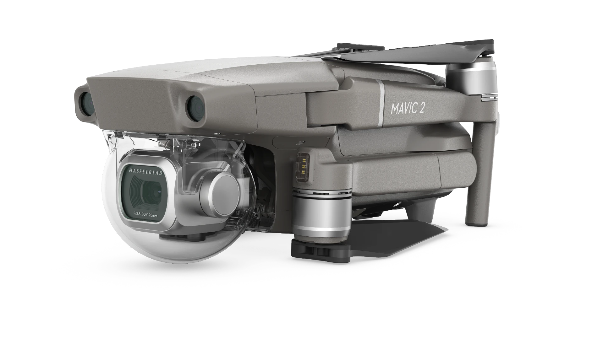 A folded Mavic 2 Pro ready for transport
