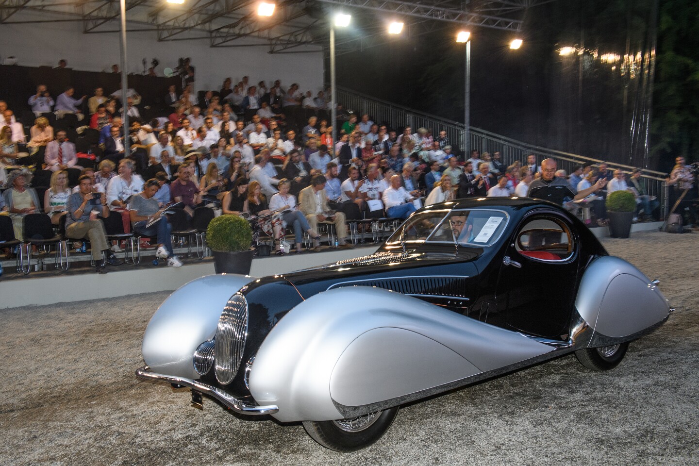 One of 14 extant 'Goutte d'Eau' Talbot-Lagos built by Paris-based Italian automotive couturier Giuseppe Figoni, we wrote up this 1937 Talbot-Lago T150-C SS as "the most beautiful car in the world" and hence its sale for just €3,360,000 ($3,756,721) was a surprize to us, though RM-Sotheby's estimate of €3,200,000 to €3,800,000 was correct all along. Auction Link