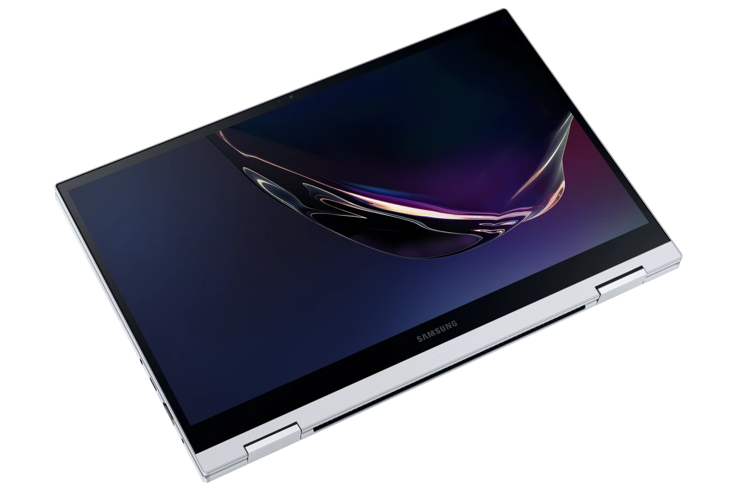 The Samsung Galaxy Flex Alpha can be folded all the way over to form a tablet