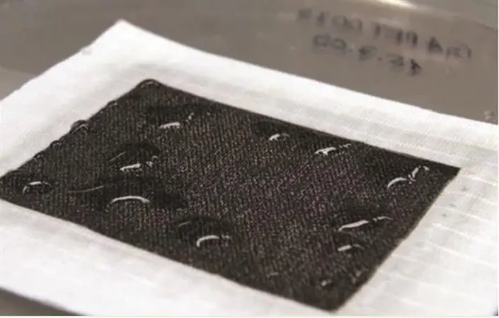 Although the HYDRO_BOT membrane does wick moisture even when not powered up, it can reportedly pump about 200 liters of liquid per square meter every hour when the electrical current is applied