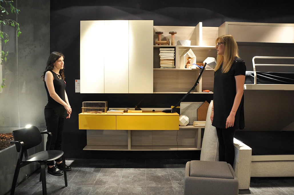 The App series features a pull-out dinning table which slides out from its compact case with closing top