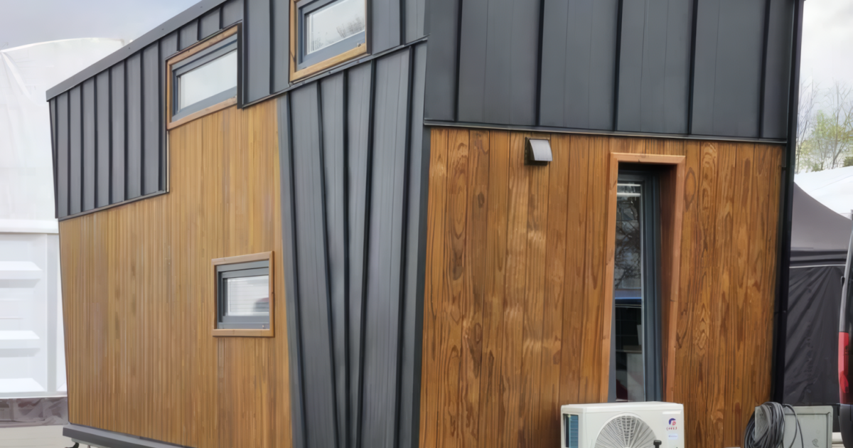Tiny house goes extra-wide to deliver spacious small living
