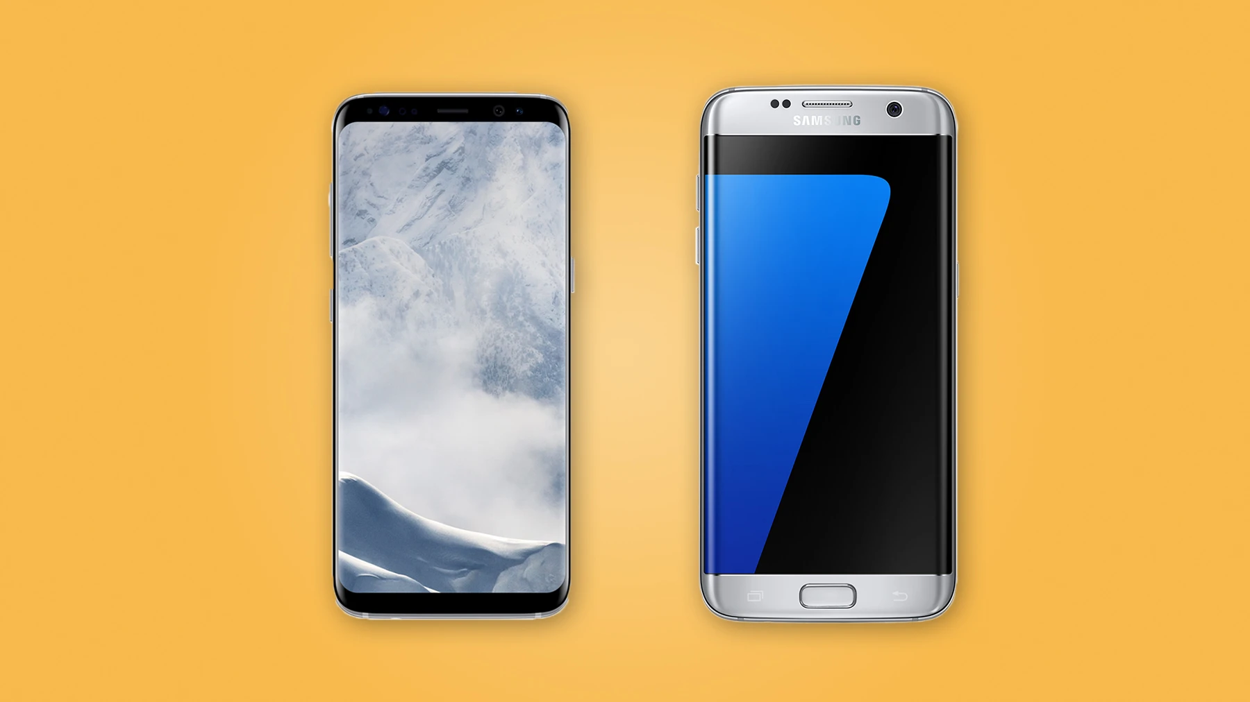 New Atlas compares the features and specs of the (left to right) Samsung Galaxy S8, S8+, S7 and S7 edge