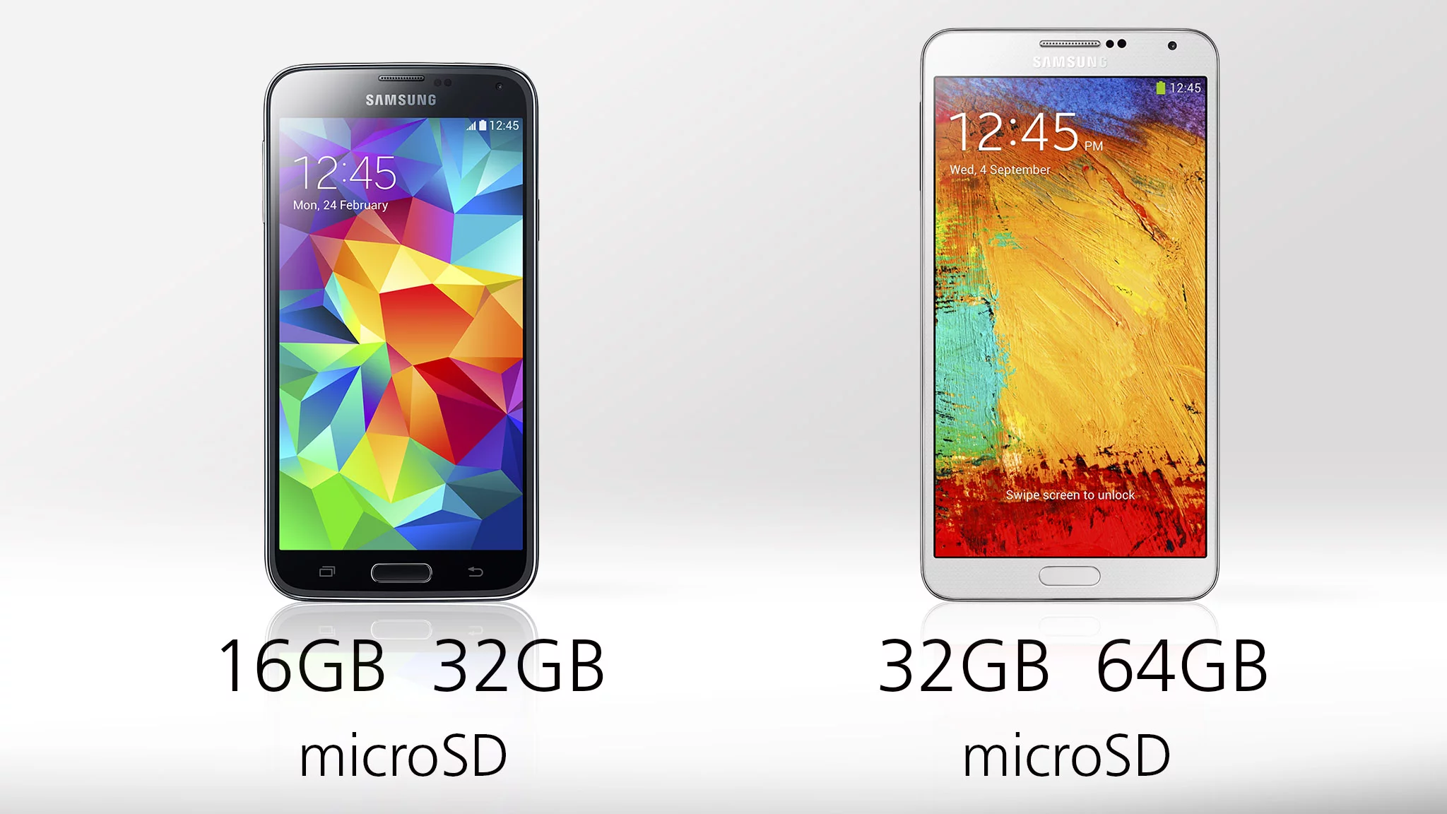 Internal storage for both phones