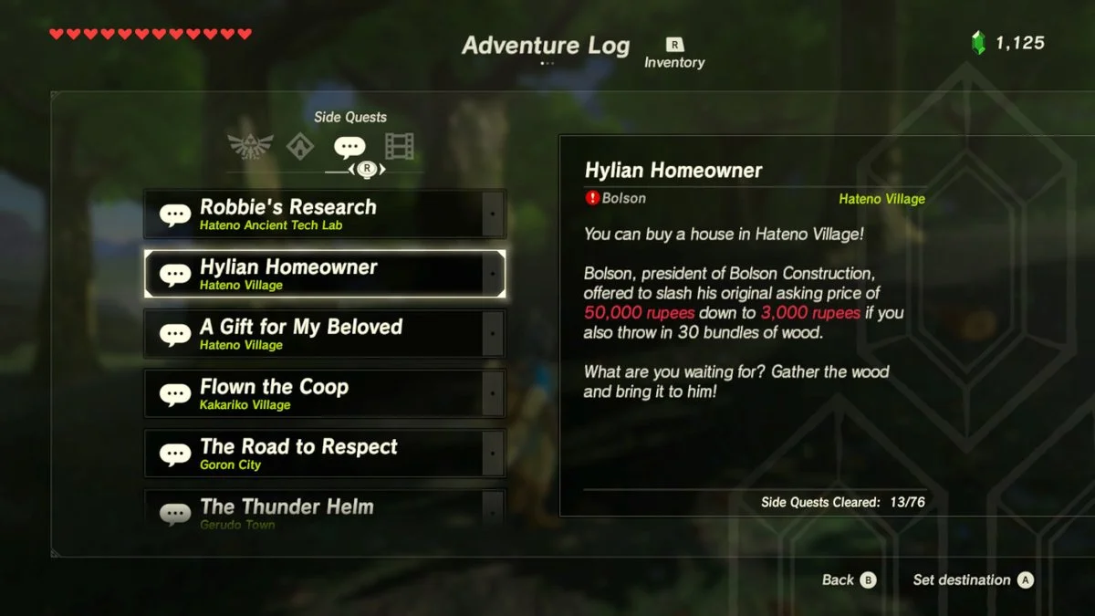 3000 rupees, 30 bundles of wood.