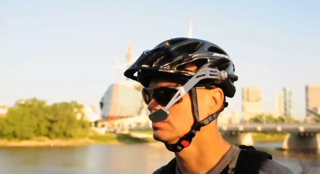 The Isoteko folds back when not in use