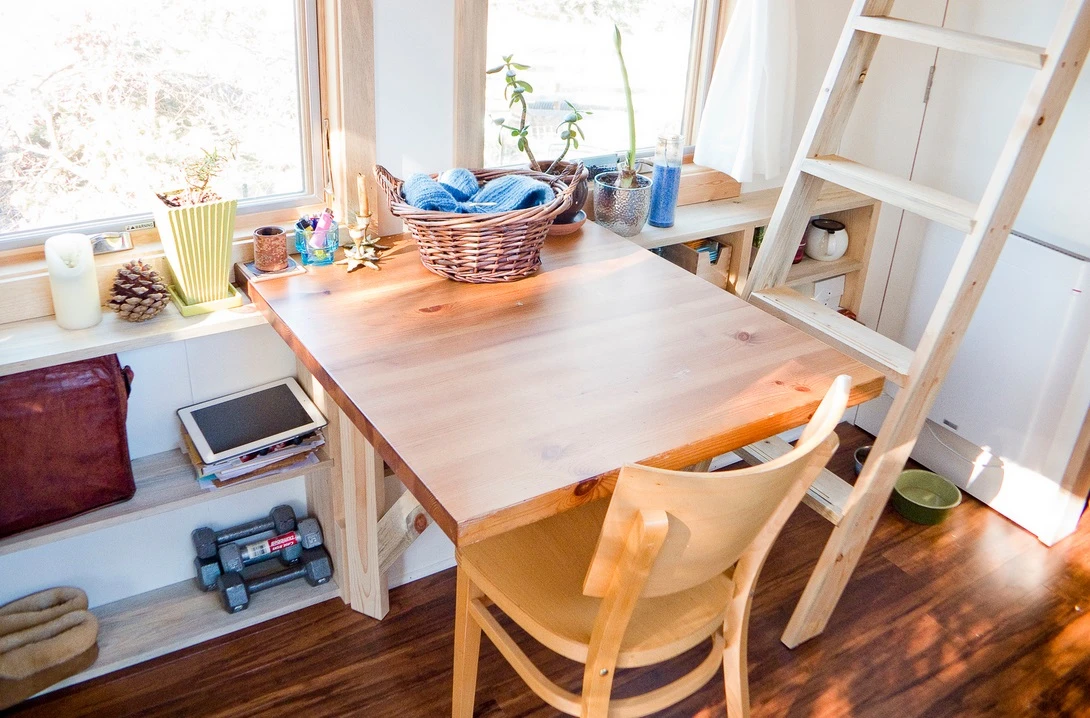 Light-filled dining area
