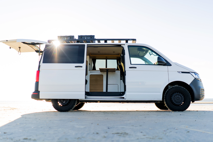 Offtrack offers its VW T6/6.1 camper van in both two-sleeper hard roof and four-sleeper pop-top versions