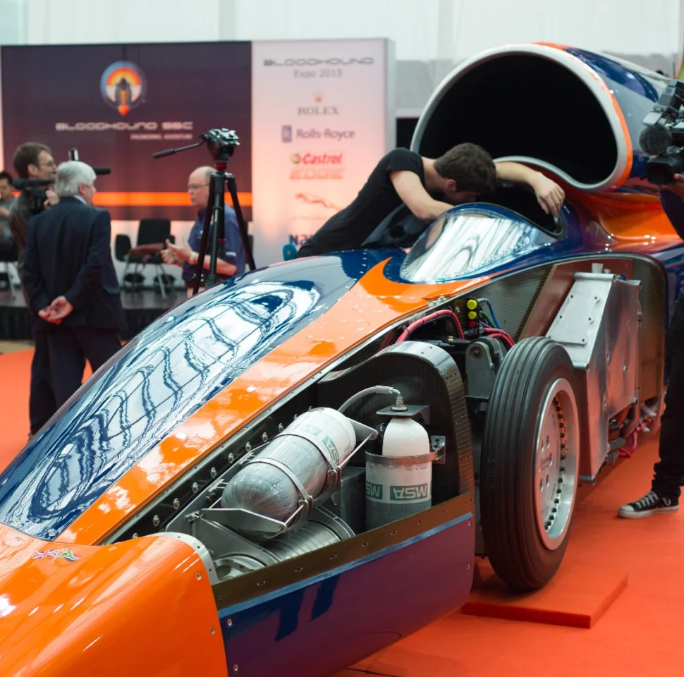 Visitors to the Bloodhound SSC Expo will get a good look at the almost finished car