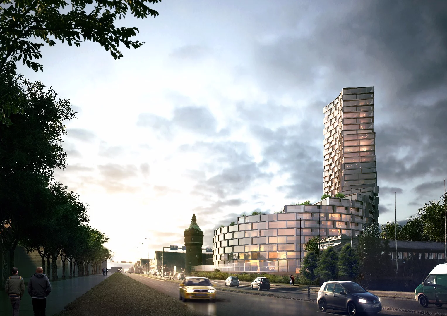 La Tour will stretch up 95 m (312 ft) and 31 stories to become the tallest residential building in Aarhus