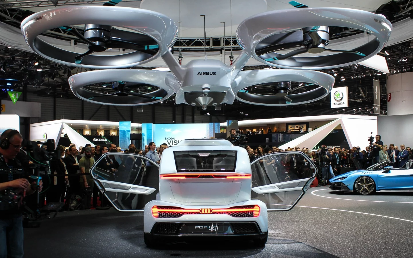 The Pop.Up Next concept on show at Geneva Motor Show