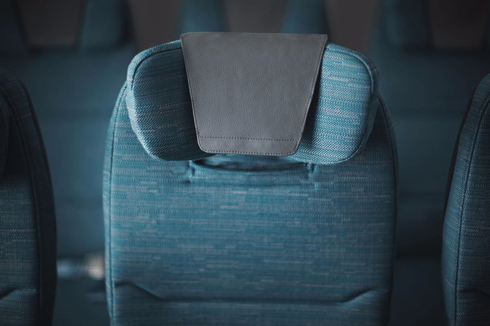 The headrest is said to be a proprietary design