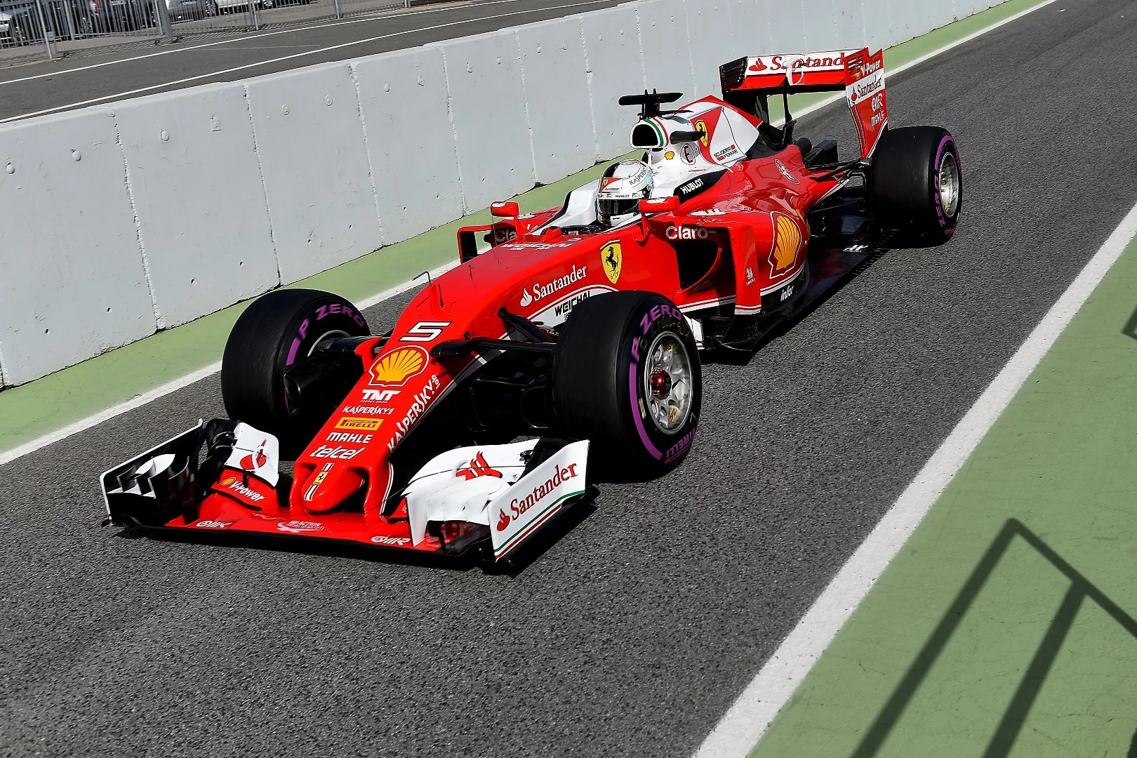 Ferrari spent some time on Pirelli's new, softer compound tire at testing